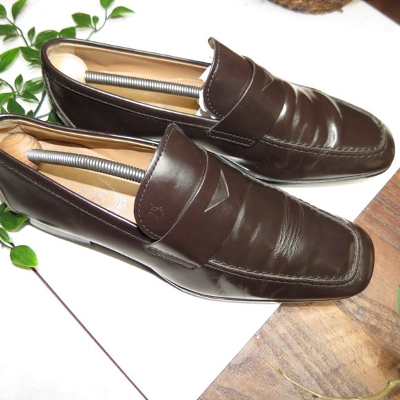 Tods dark brown penny loafers - Picture 4 of 7